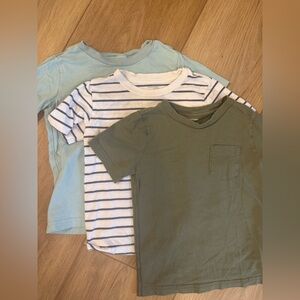Simple Joys by Carter's Tshirt Bundle - two solid pocket tees and one stripe